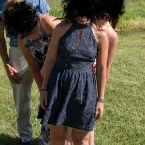 J.O.A - Navy Lace mini Dress - XS - fully lined